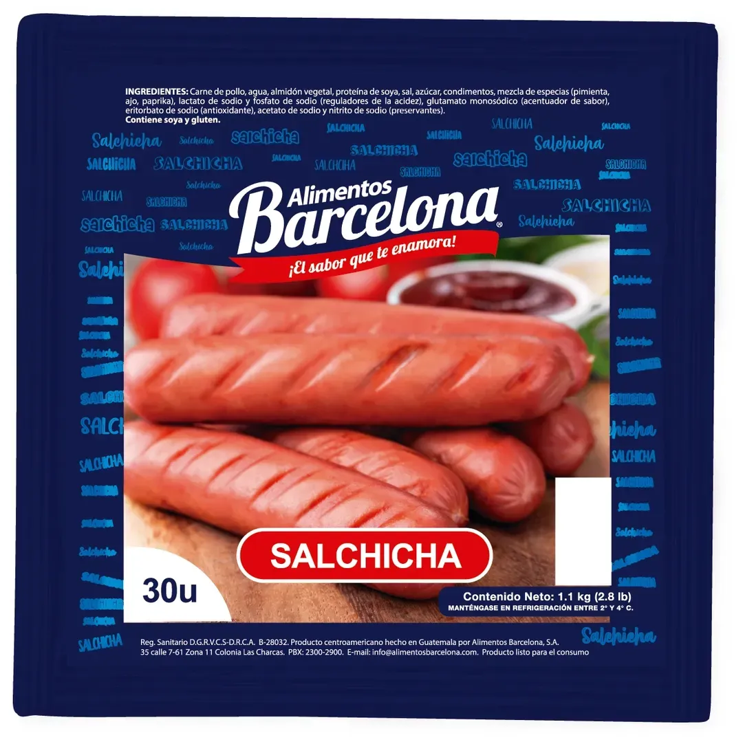 Salchicha Barcelona 33 unidades